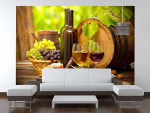 Gario Fotótapéta Vörös és fehér bor Anyag: Öntapadó, Méret: 200 x 135 cm