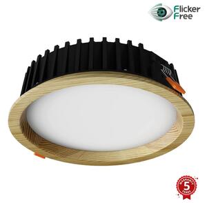 APLED APLED-LED Lámpa RONDO WOODLINE LED/12W/230V 4000K átm. 20 cm fenyő tömör fa AP0183