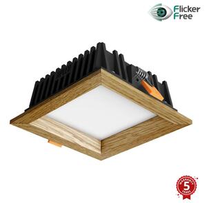 APLED APLED - LED Lámpa SQUARE WOODLINE LED/6W/230V 3000K 12x12 cm tölgy tömör fa AP0198