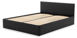 LEON kárpitozott ágy matrac nélkül, mérete 160x200 cm Sötétszürke