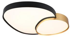 Fekete-aranyszínű LED mennyezeti lámpa 63.5x77 cm Rise – Trio