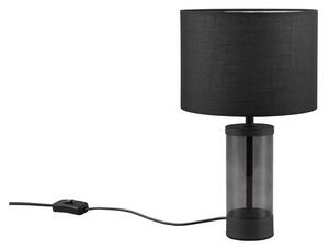 Fekete asztali lámpa textil búrával (magasság 33,5 cm) Grazia – Trio