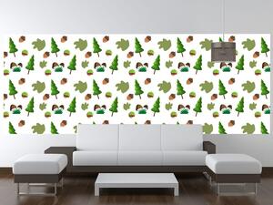 Gario Fotótapéta Fák és erdei gyümölcsök Anyag: Öntapadó, Méret: 268 x 240 cm