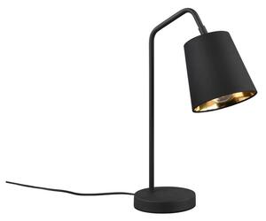 Fekete asztali lámpa textil búrával (magasság 45 cm) Buddy – Trio
