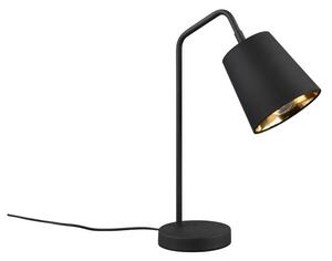Fekete asztali lámpa textil búrával (magasság 45 cm) Buddy – Trio