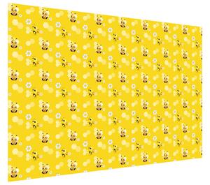 Gario Fotótapéta Kis sárga méhecskék Anyag: Vlies, Méret: 536 x 240 cm