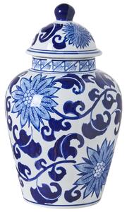 Fedeles váza CUENCA Porcelán 36 cm Fehér/kék