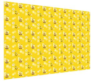 Gario Fotótapéta Kis sárga méhecskék Anyag: Öntapadó, Méret: 268 x 240 cm