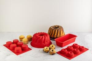 Flexxibel Love piros 6 db-os szilikon muffin sütőforma - Dr. Oetker
