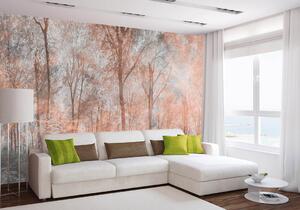 Nem szőtt fotótapéta absztrakt színes erdő 375 x 250 cm