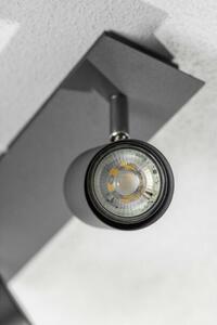 Lámpa Mennyezeti lámpatest VENETO, IP20, max. 20W, 2 x GU10, kör, fekete