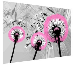 Gario Fotótapéta Gyöngéd rózsaszín pitypangok Anyag: Öntapadó, Méret: 150 x 200 cm