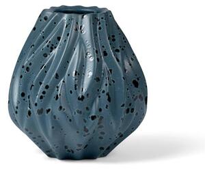 Flame kék porcelán váza, magasság 15 cm - Morsø