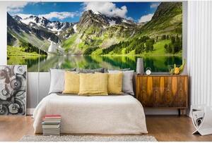 Panorámás nem szőtt fotótapéta tó 375 x 150 cm