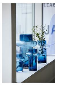 Tube sötétkék üveg váza, magasság 20 cm - Lyngby Glas