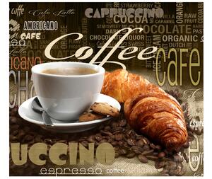 Gario Fotótapéta Finom kávé és croissant Anyag: Öntapadó, Méret: 200 x 135 cm