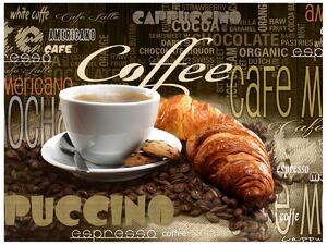 Gario Fotótapéta Finom kávé és croissant Anyag: Öntapadó, Méret: 402 x 240 cm