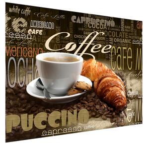Gario Fotótapéta Finom kávé és croissant Anyag: Öntapadó, Méret: 268 x 100 cm