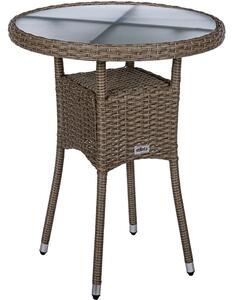 Stilista Kerti asztal kerek 60 cm krémszínű