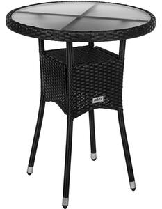 Stilista Kerti asztal kerek 60 cm fekete