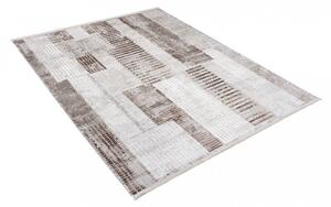 SAHARA Modern vintage szőnyeg geometrikus mintákkal a barna árnyalataiban Szélesség: 80 cm | Hossz: 150 cm