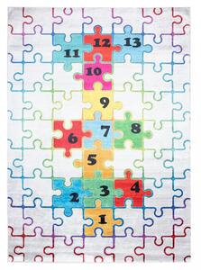 Emma Gyerekszőnyeg Színes puzzle Szélesség: 160 cm | Hossz: 220 cm