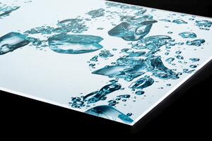 Plexi a konyhapult mögött jégkockák - 80 x 40 cm