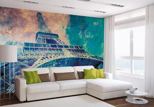 Nem szőtt fotótapéta absztrakt eiffel-torony i. 375 x 250 cm