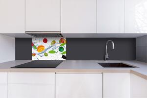 Dibond tábla a konyhapult mögött gyümölcs - 60x40 cm ingyenes ragasztó
