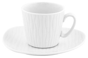 Ylang 6 db-os fehér porcelán csésze és csészealj szett, 300 ml - Villa Altachiara