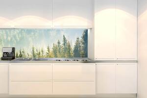 Konyhai fotótapéta - köd az erdő felett 180 x 60 cm