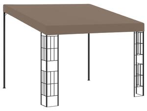 Tópszínű falra szerelhető szövetpavilon 3 x 3 m