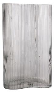 Wave szürke üveg váza, magasság 27 cm - PT LIVING
