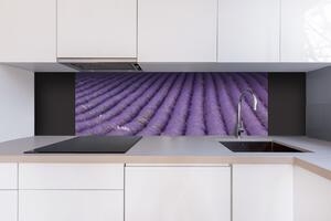 Dibond tábla a konyhapult mögött levendula - 180 x 60 cm ingyenes ragasztó