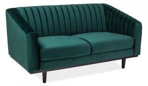 Asprey Velvet kanapé, Zöld / fekete