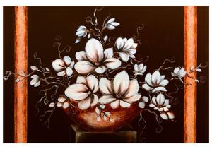 Gario Kézzel festett kép Magnóliák a vázában Méret: 120 x 80 cm