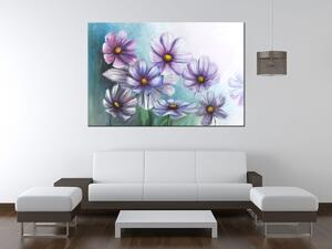 Gario Kézzel festett kép Vidám virágok Méret: 120 x 80 cm
