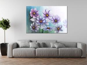 Gario Kézzel festett kép Vidám virágok Méret: 120 x 80 cm