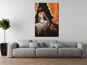 Gario Kézzel festett kép Szép lány Méret: 70 x 100 cm