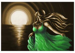 Gario Kézzel festett kép No zöldben Méret: 120 x 80 cm