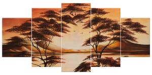 Gario Kézzel festett kép Gyönyöru Afrika - 5 részes Méret: 150 x 70 cm
