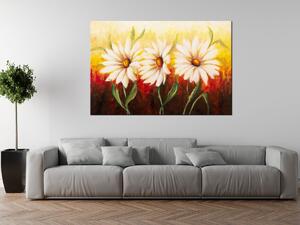 Gario Kézzel festett kép Gyönyöru virágok Méret: 120 x 80 cm