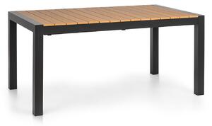 Blumfeldt Menorca Expand, kerti asztal, 163 x 95 cm, alumínium, polywood, teakfa