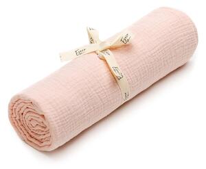 Rózsaszín muszlin pelenka, 120 x 120 cm - ESECO