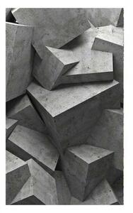 Nem szőtt fotótapéta a falra 3d betontömbök 150 x 250 cm