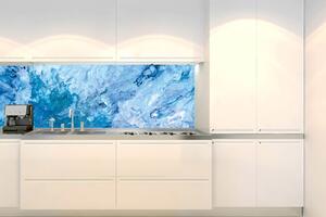 Konyhai fotótapéta - kék absztrakt 180 x 60 cm