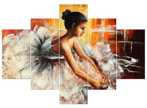 Gario Kézzel festett kép Gyönyöru táncosno - 5 részes Méret: 100 x 70 cm