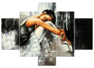 Gario Kézzel festett kép Alvó balett-táncosno - 5 részes Méret: 100 x 70 cm