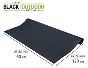 Suma fekete csúszásmentes védőbetét a grillhez, 60 x 120 cm - Wenko