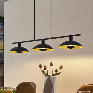 Függőlámpa Lindby, Narisara, dimmable, Fekete, Nappali, Fém, Modern